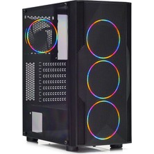 Dark Diamond PRO 500W 4x12cm RGB Full Akrilik Ön ve Yan Panel, USB 3.0 Bilgisayar Kasası (DKCHDIAMONDPROMS500)