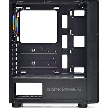 Dark Diamond PRO 500W 4x12cm RGB Full Akrilik Ön ve Yan Panel, USB 3.0 Bilgisayar Kasası (DKCHDIAMONDPROMS500)