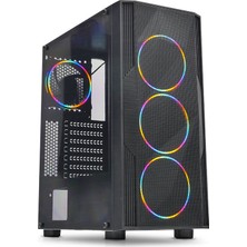 Dark Diamond PRO 750W 80+ 4x12cm RGB Full Akrilik Ön ve Yan Panel, USB 3.0 Bilgisayar Kasası (DKCHDIAMONDPROMS750BR)