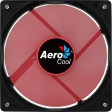 Aerocool Force 12 cm PWM 4Pin Kırmızı Sessiz Fan (AE CFFR120PRD)