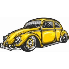 Sticker Atölyesi Vosvos Sticker - 15022 Renkli 11 x 5.5 cm