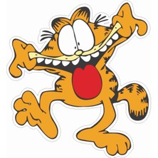 Sticker Atölyesi Garfield Sticker - 23067 Renkli 13 x 14 cm