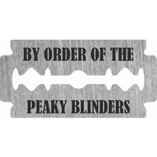 Sticker Atölyesi The Peaky Blinders Sticker - 28002 Siyah 8 x 4 cm