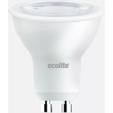 Ecolite 10'Lu Paket Led Par 16 Gu10 8W Ampül 3000K Sarı Işık