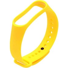 Arabulalaca  Mi Band 4 Kordon Silikon Kayış Sarı