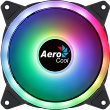 Aerocool Duo12 12cm ARGB Adreslenebilir RGB LED Fanlı - Otomatik Hız Ayarlı - PWM - Kasa Fanı (AE - CFDUO12)