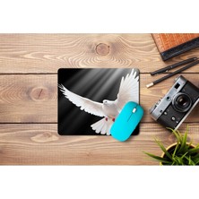 Wuw Beyaz Güvercin Mouse Pad