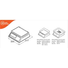 Tem Ege LCD Hesaplamalı Terazi 60 kg x 10 / 20 gr