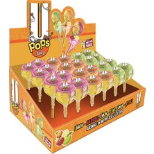 U Pops Juıcy - Meyve Sulu Limon-Ahududu, Limon-Elma, Limon-Şeftali Aromalı Lolipop(20G X 24 Adet)