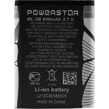 Powerstar Nokia Bl-5b Batarya Nokia 3220 6020 6070 7260 Batarya