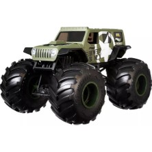 Hot Wheels Monster Trucks 1:24 Araba- Army Jeep FYJ83-GJG71