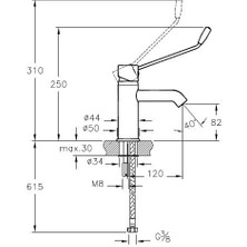 Artema Aquamed A42312STA Minimax S Lavabo Bataryası Krom