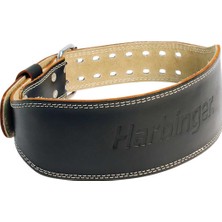 HRB.361064 Harbinger 4 Inch Padded Leather Belt Unisex Kemer Black