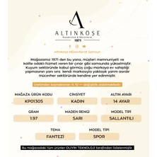 Altınköşe Kuyumculuk 14 Ayar Sallantılı Fantezi Küpe