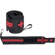 HRB.360548 Harbinger Red Line Wrist Wraps 18 Unisex Kemer Black/red