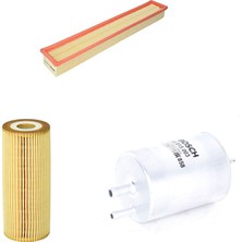 Bosch Mercedes W203 C 180 2001-2007 Benzinli Hava + Yağ + Yakıt Filtre