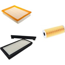 Bosch Mercedes W210 E 200 1999-2002 Benzinli Hava + Yağ + Polen Sardes