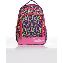 Kaukko Kids Love Flamingo Okul Sırt Çantası Rugan L5029