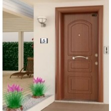 Yönline Dekoratif Apartman Kapı Numarası Pleksi 3