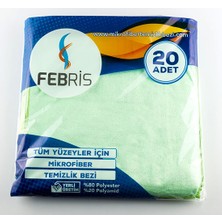 Febris 20'li Parlak Mikrofiber Temizlik Bezi