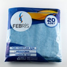 Febris 20'li Parlak Mikrofiber Temizlik Bezi
