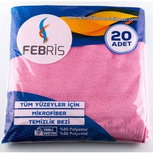 Febris 20'li Ekstra Mikrofiber Temizlik Bezi