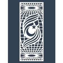 Liar Ahşap Seperatör (Paravan) - KSP-199 - (18 mm) - (69 cm x 139 cm) - (Beyaz)