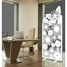 Liar Ahşap Seperatör (Paravan) - KSP-222 - (10 mm) - (59 cm x 139 cm) - (Beyaz)