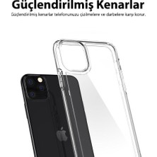 Mobilteam Apple iPhone XS Kılıf  Süper Silikon Kapak Şeffaf