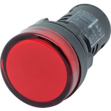 Mutlusan 22 mm Ledli Sinyal Lambası Kırmızı 220V