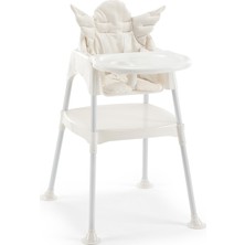 WellGro  Angel Çalışma Masalı Mama Sandalyesi - Ekru Pedli