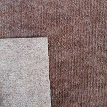 ISM Rip Duvardan Duvara Halıfleks Kahverengi - Krem 50 x 200 cm