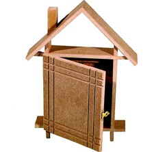 Pol & Art  A 022 Ahşap Çatılı Anahtarlık