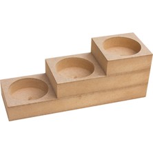 Pol & Art  Şa 167 Ahşap T-Lıght Şamdan