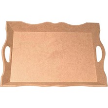 Pol & Art  T 706 Ahşap Küçük 3 No 'v' Tepsi