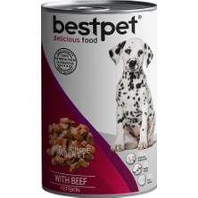 Bestpet Beef Dana Etli Yetişkin Köpek Konservesi 10 x 415 gr