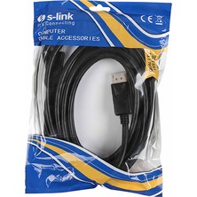 S-Link SL-463 Display Port M/m Kablo 3 mt