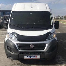 Cappafe Fiat Ducato Ön Kaput Koruyucu Rüzgarlık Deflektör Akrilik ABS 4mm Parlak Siyah 2014 ve Sonrası