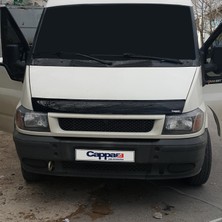 Ford Transit Ön Kaput Koruyucu Rüzgarlık Deflektör Akrilik ABS 4mm Parlak Siyah 2002-2006