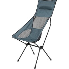 Summit High Back Pack Away Chair Grey Ultra Hafif Sandalye