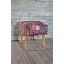 Zeen Concept Praga Kare Puf Kilim Desenli