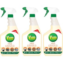 Vim Mutfak Yağ Çözücü Sprey 750 ml 3'lü