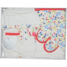 Caramell Garden Kız Bebek Nar Çiçeği Havlu Bornoz Seti