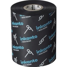 Inkanto Wax-Resin Ribon Siyah 80mm x 300m (Out)