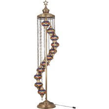 Demmex Mozaik Ayaklı Lambader 9'lu