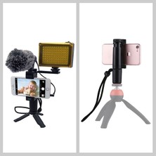 Ally Puluz Video Grip Telefon Elde Tutucu + Bileklik Tripod Adaptörü AL-32359