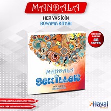 Mandala Şekiller Her Yaş Için Boyama Kitabı