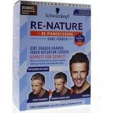 Schwarzkopf Re Nature Erkek Saç Beyazlarını Düzenleyici Pigment Dark