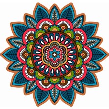 Sticker Atölyesi Mandala Sticker - 20600 Renkli 10 x 10.5 cm