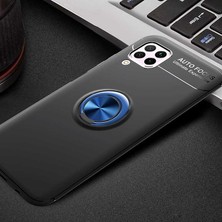 Case 4U Huawei P40 Lite Kılıf Autofocus Shockprof Ravel Yüzüklü Standlı Slikon Kapak Siyah